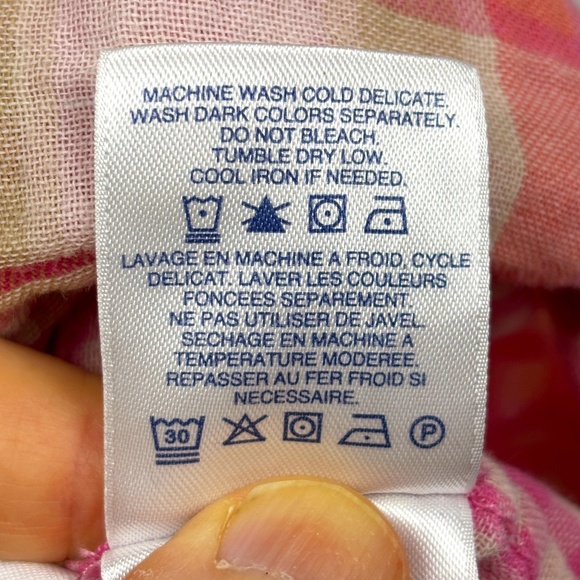 Land's End Women Long Sleeve Button Up Shirt Sz 3X Flip Cuff Roll Tab Breathable - Picture 6 of 11